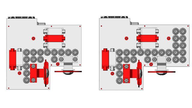 Integrierter Bohrkopf 21- bzw. 31-Spindeln