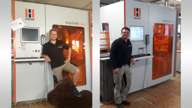 Effektive Bearbeitung mit minimalem Platzaufwand: Schreinerei Suske investiert in ein Bearbeitungszentrum EVOLUTION 7405 Referenzkunde Suske mit einem Bearbeitungszentrum EVOLUTION 7405 der Firma HOLZ-HER