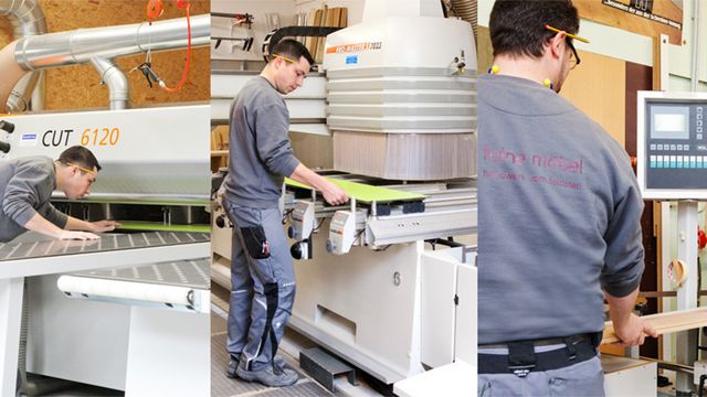 Kundenerfahrungen mit Holzher Maschinen - bestes Preis-Leistungsverhältnis Holzher Referenz - Erfahrungen mit Plattensäge, CNC Bearbeitung, Kantenanleimen